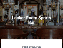 Tablet Screenshot of lockerroomsportspub.com